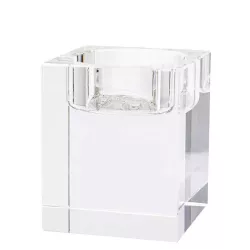 Bougeoir carré en verre