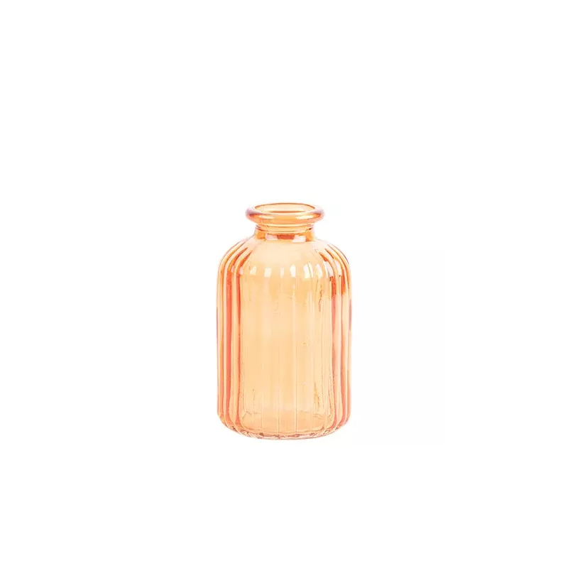 Vase  en verre corail