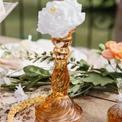 Bougeoir torsadé pèche