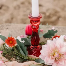 Bougeoir Astrid framboise