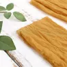 Serviette en gaze de coton jaune safran