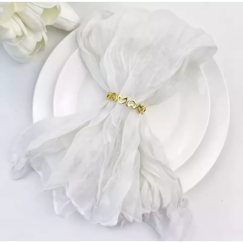 Serviette gaze de coton blanche