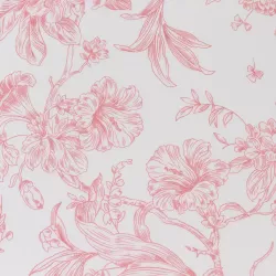 Serviette de table florale rose