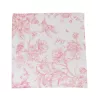Serviette de table florale rose