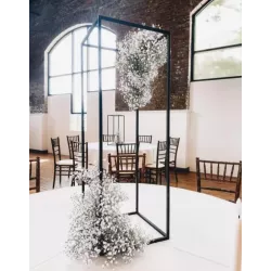 Louez votre décoration de mariage noire et blanche