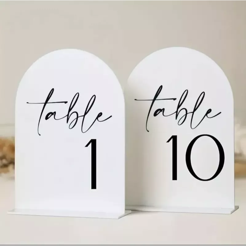 Location numéro de table nour et blanc Location numéro de table nour et blanc