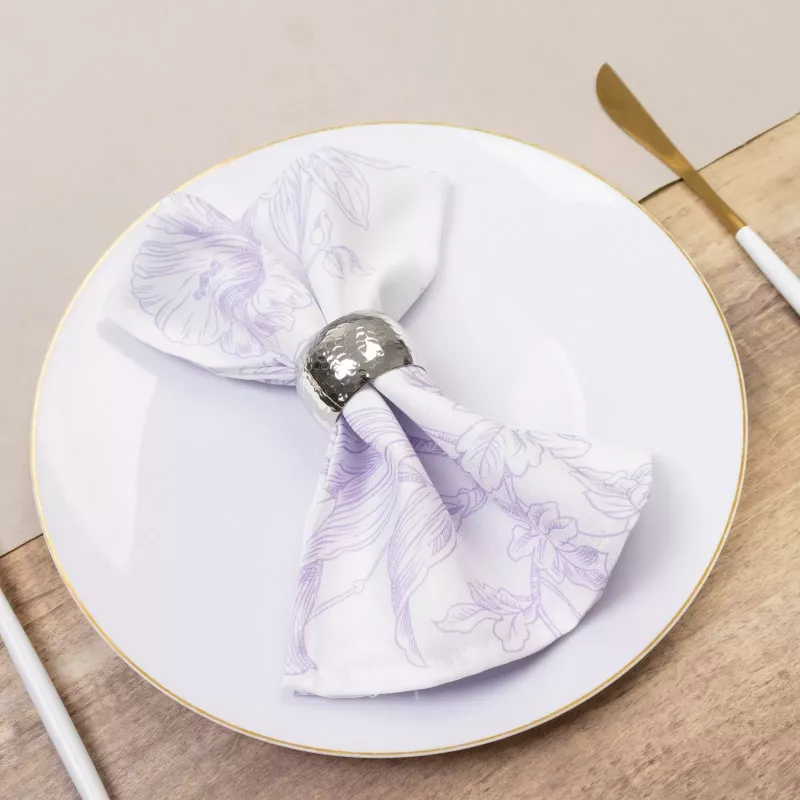 Serviette de table lavande florale Serviette de table lavande florale
