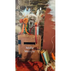 Urne boite aux lettres en bois
