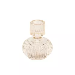 Bougeoir double ocre