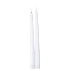 2 Bougies flambeau LED Blanc