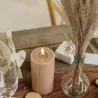Location de Bougie Pilier LED camel 15 cm en cire
