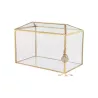 Urne de mariage en verre doré