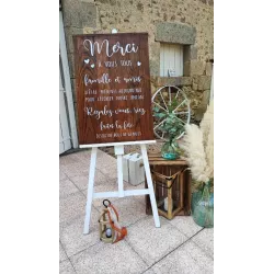 Panneau  Remerciements Mariage