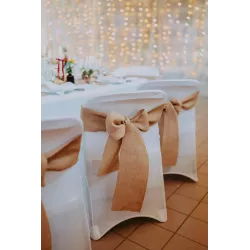 Noeud de chaise en toile de jute