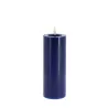 Bougie LED Cylindrique en Cire Indigo  20 cm
