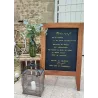Location grande ardoise pour menu