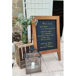 Location grande ardoise pour menu