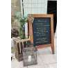 Location grande ardoise pour menu