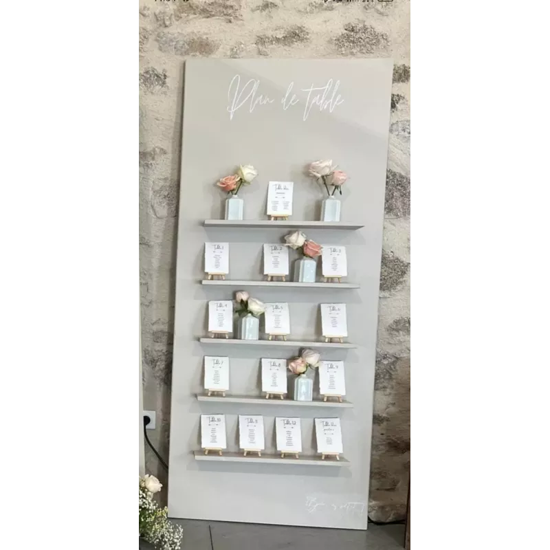 Location plan de table étagere