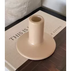 Chandelier céramique beige