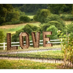 Louez notre LOVE géant lumineux ...effet WAOUH garanti