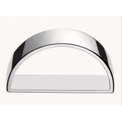 Rond de serviette metal argenté