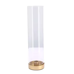 Location de bougeoir tube en verre showroom Limoges