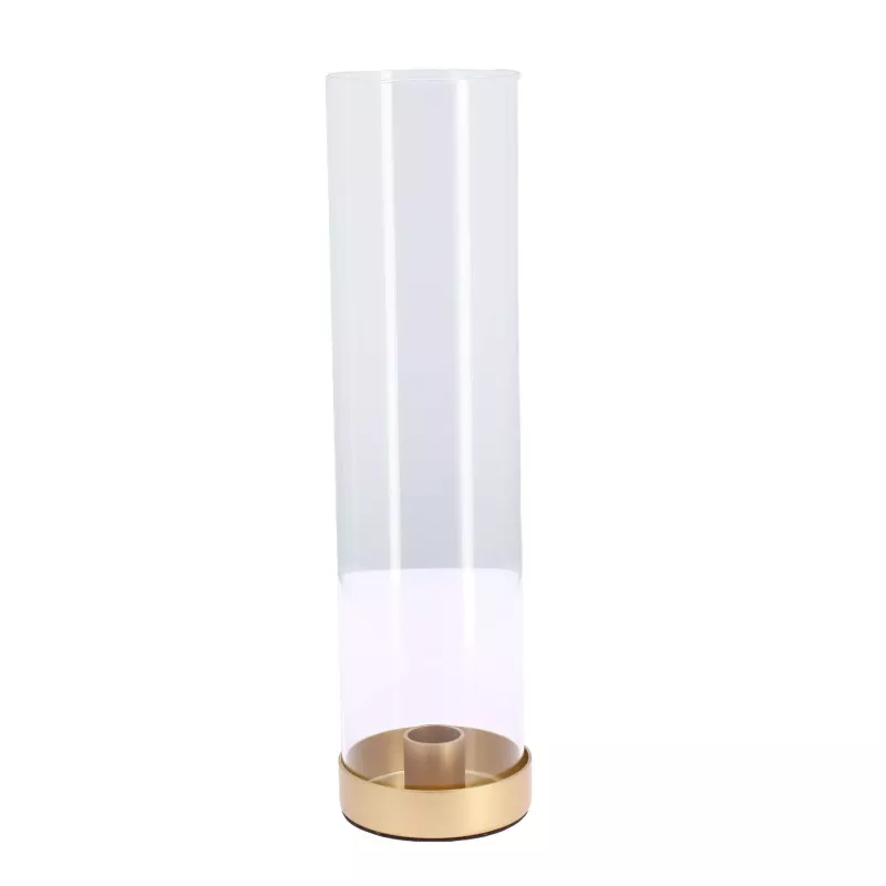 Location de bougeoir tube en verre showroom Limoges