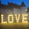 Location mot LOVE XXL lumineux