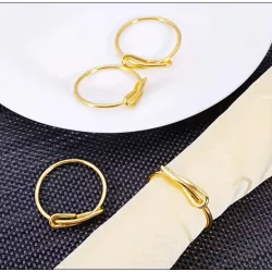 Location de rond de serviette doré pour mariage