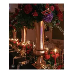 Vase colonne or Médicis