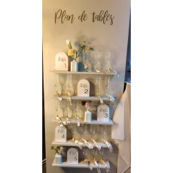 Location plan de table étagere