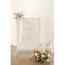 Location de support métal blanc pour  mariage