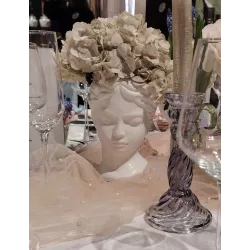 Vase  visage en céramique