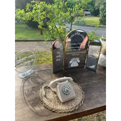 Location de votre miroir a volets pour livre d'or mariage téléphone audio haute Vienne
