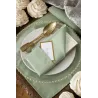 Location serviettes de table en polyester sauge Limousin