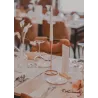 Bougeoir en métal rose gold