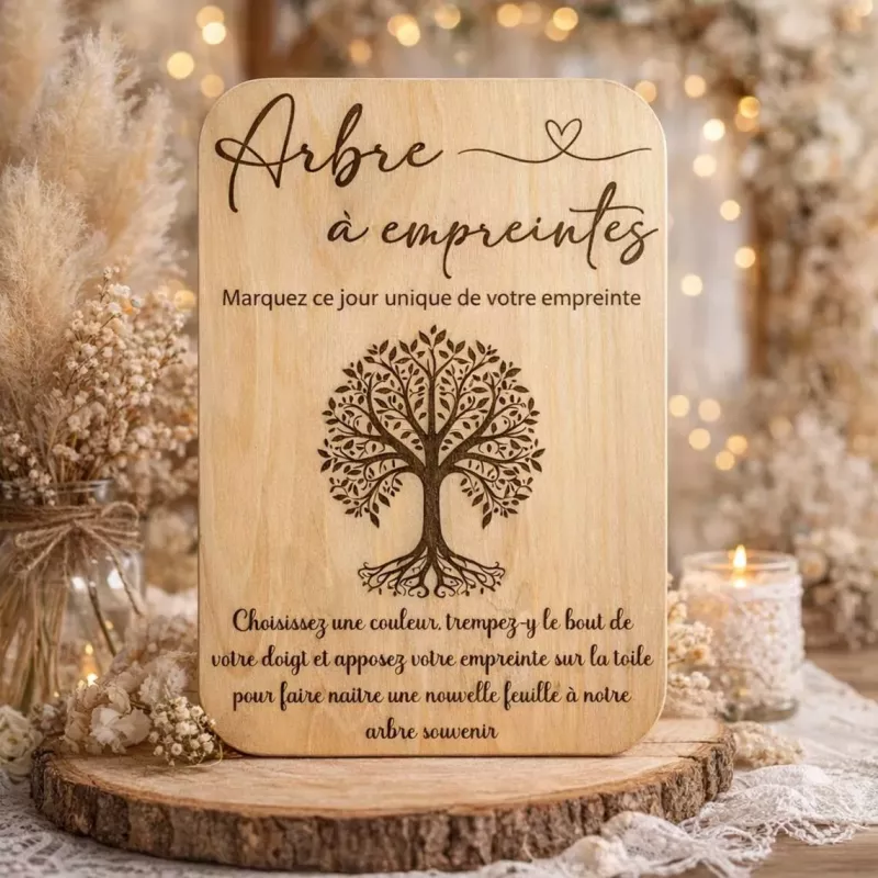 Location de votre Panneau explicatif arbre à empreintes