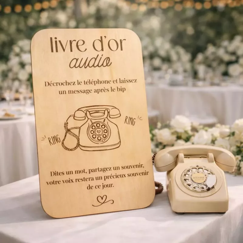 Location de votre Panneau livre d'or téléphone audio
