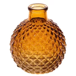Vase boule ambre