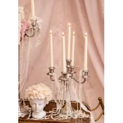 Chandelier Métal argenté 5 branches