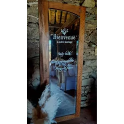 Location miroir psyché doré pour plan de table ou panneau de bienvenue
