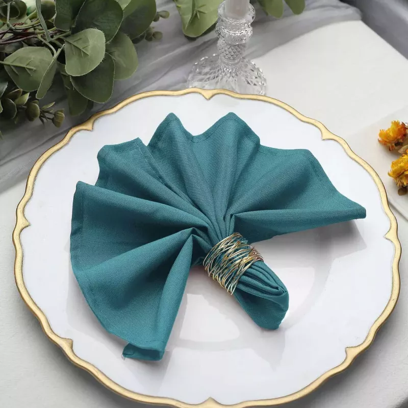 serviette de table bleu sarcelle