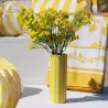 Vase Délia Céramique Jaune et Blanc