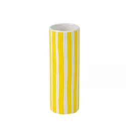 Vase mariage Céramique Jaune et Blanc