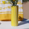 LOCATION VASE CYLINDRIQUE CÉRAMIQUE JAUNE