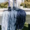 Chemin de table cheesecloth bleu marine