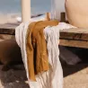 Chemin de table cheesecloth sable