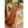 Chemin de table cheesecloth camel