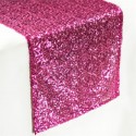 Chemin de table sequin fuchsia